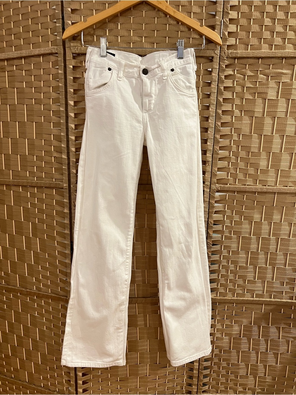 Citizens of Humanity Hutton White Wide Leg Jeans 24”  (Altered)